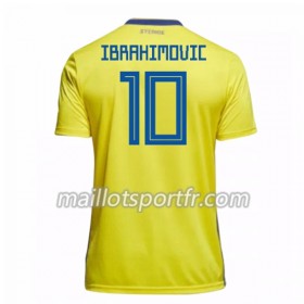 Maillot de Foot Suède Ibrahimovic 10 Domicile Coupe du monde 2018
